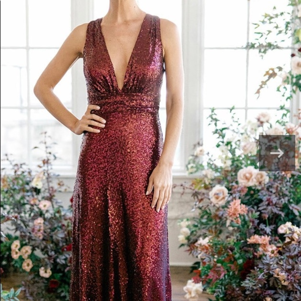 Dylan Sequin Dress - Rose Gold